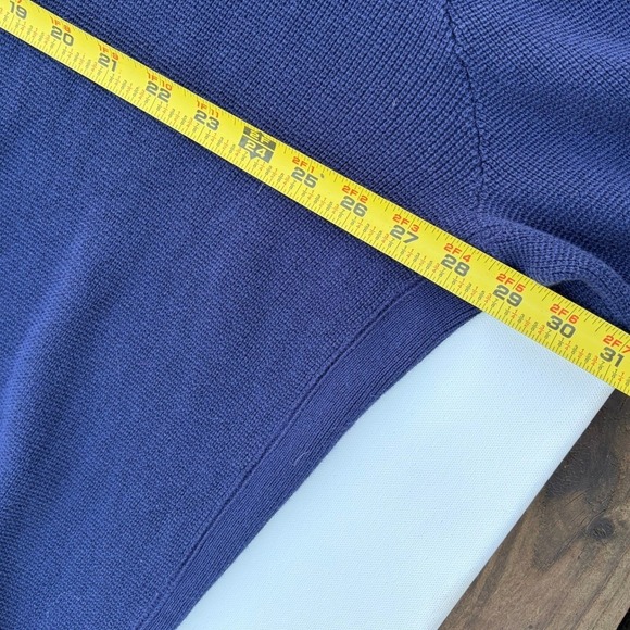 Club Room Mens 4XB Navy Blue Full Zip Cotton Sweater Waffle Knit 26327BNB28 NWT - Picture 8 of 8